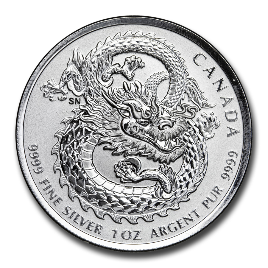 2019 Canada 1 oz Silver $5 Lucky Dragon High Relief BU | eBay